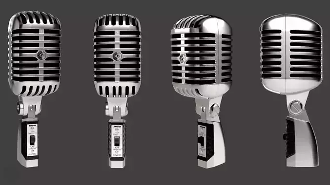 Vintage Style Microphone 