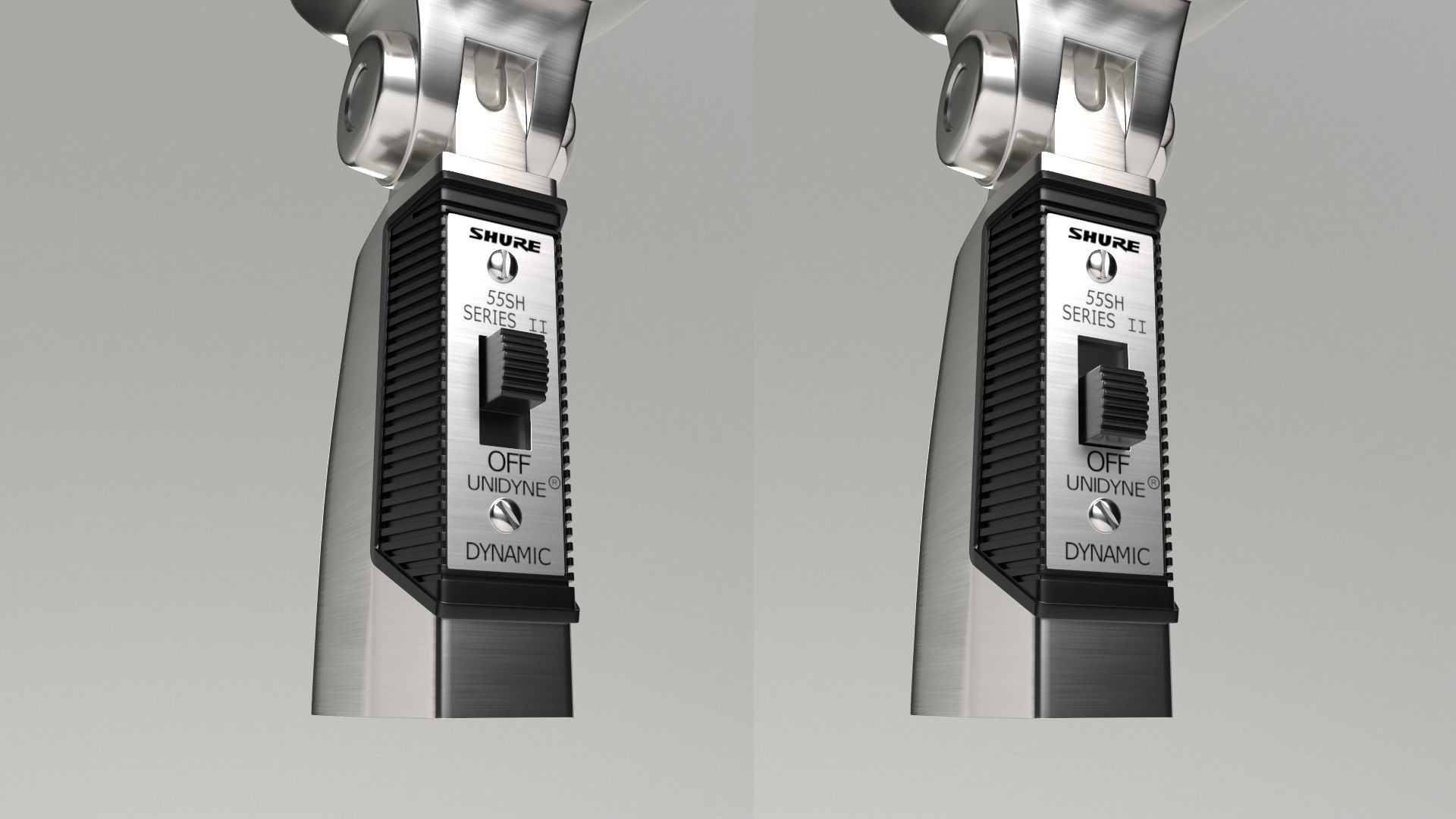 Vintage Style Microphone  3D model_12