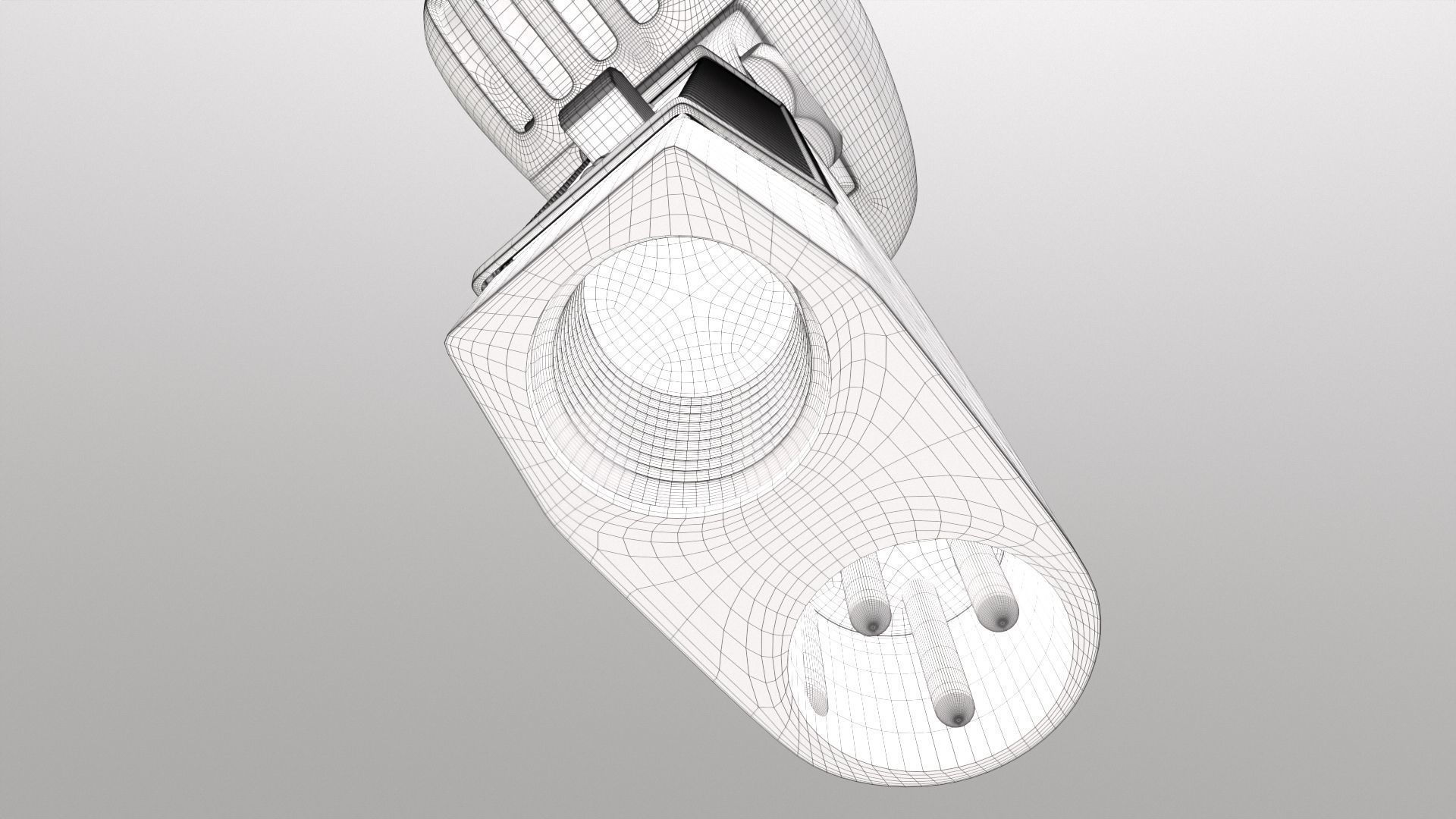 Vintage Style Microphone  3D model_17