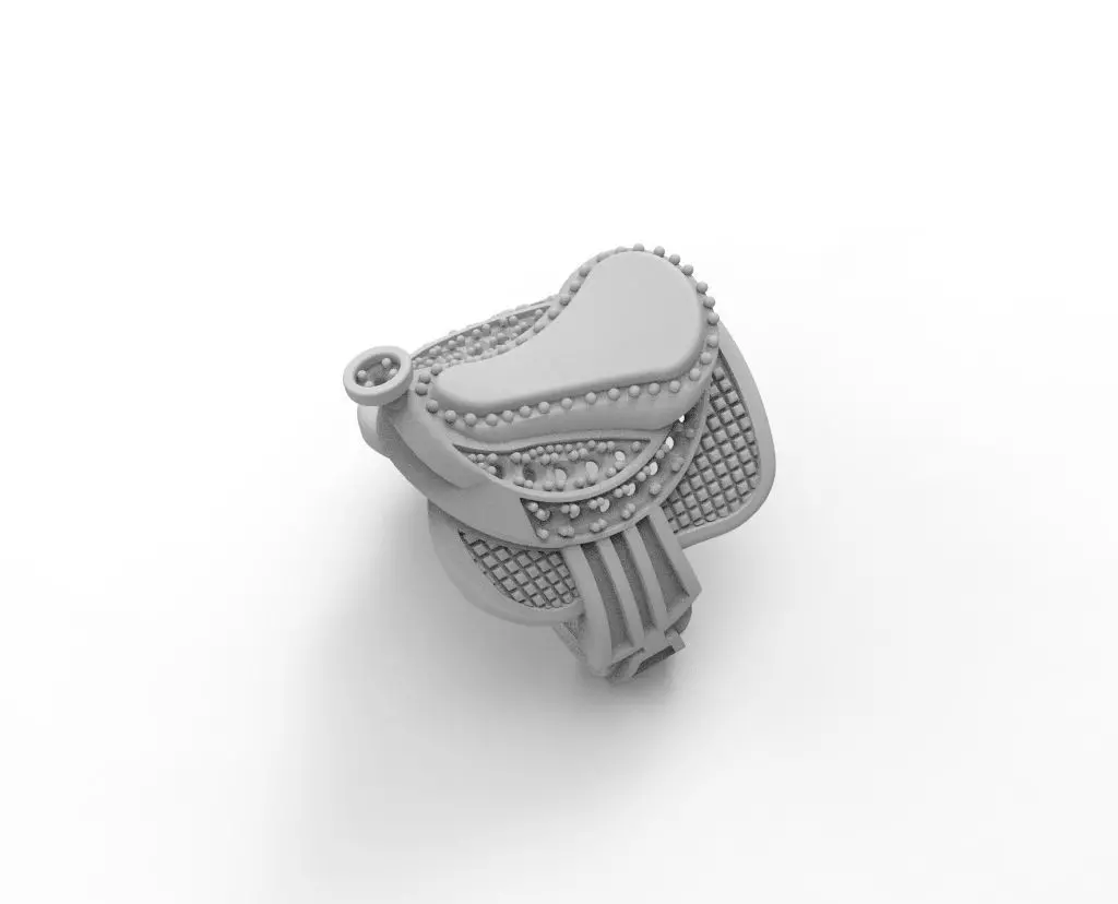 anillo silla de montar 3D print model_0