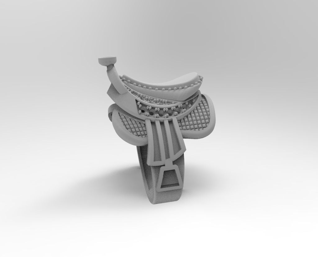 anillo silla de montar 3D print model_1