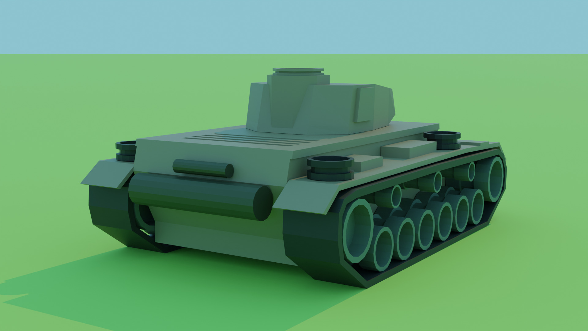 Panzer IV Tank Low Poly free 3D model | CGTrader