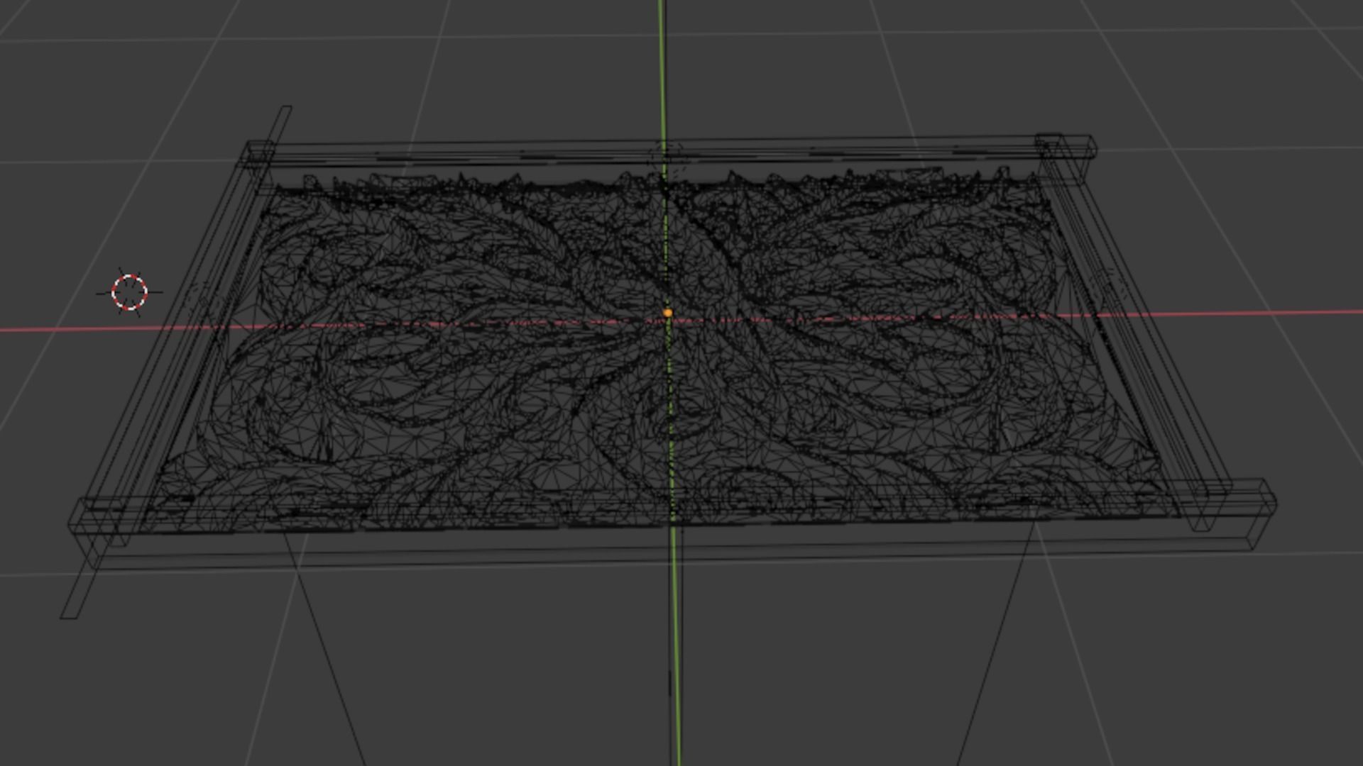 mural decor set wall panel 06 3D model_6