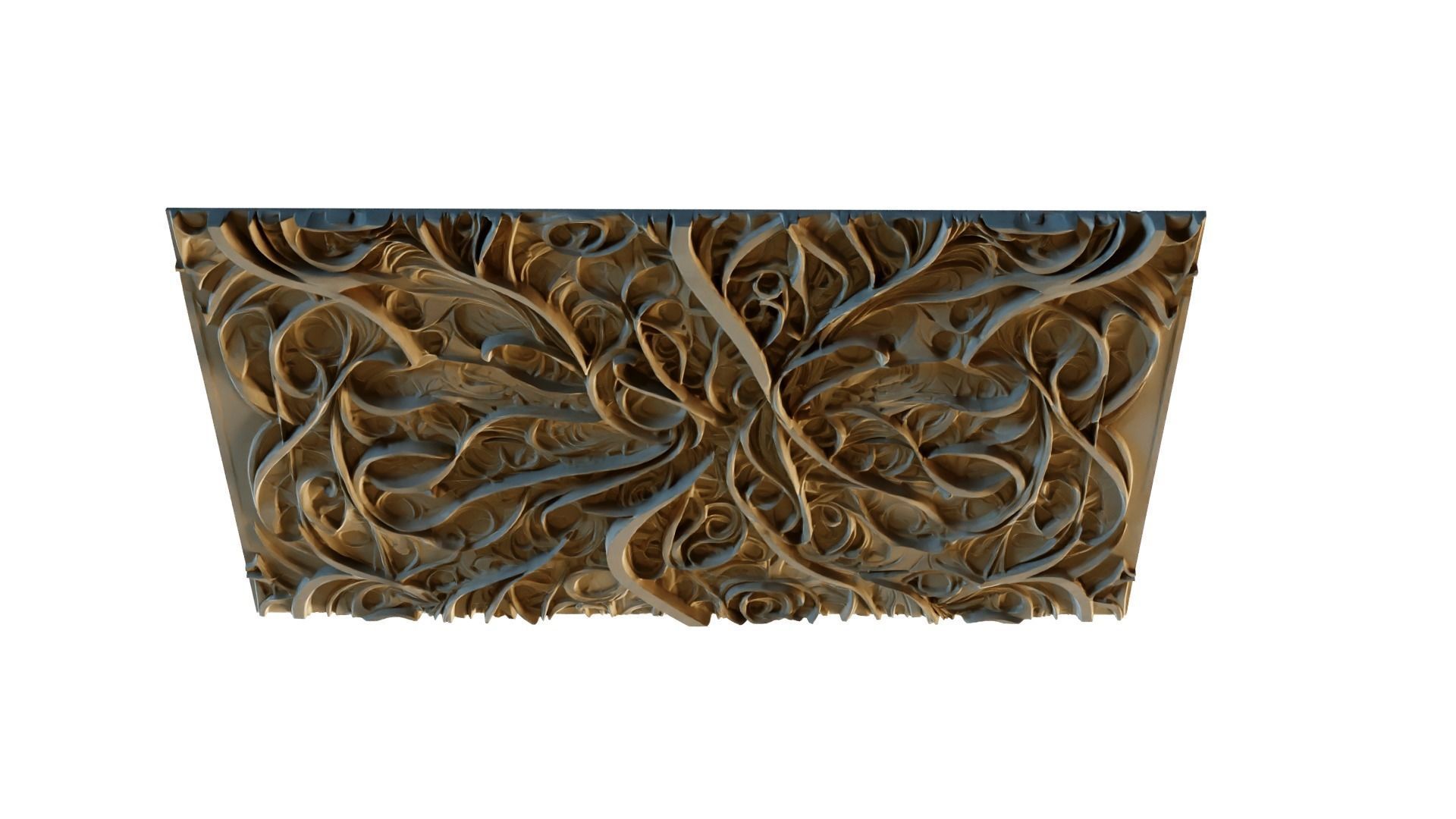 mural decor set wall panel 06 3D model_2