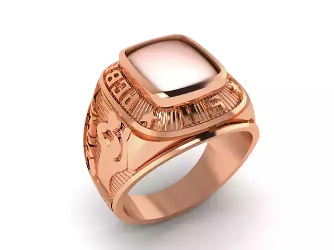 Pearl Ring 3dm render details 3D print model