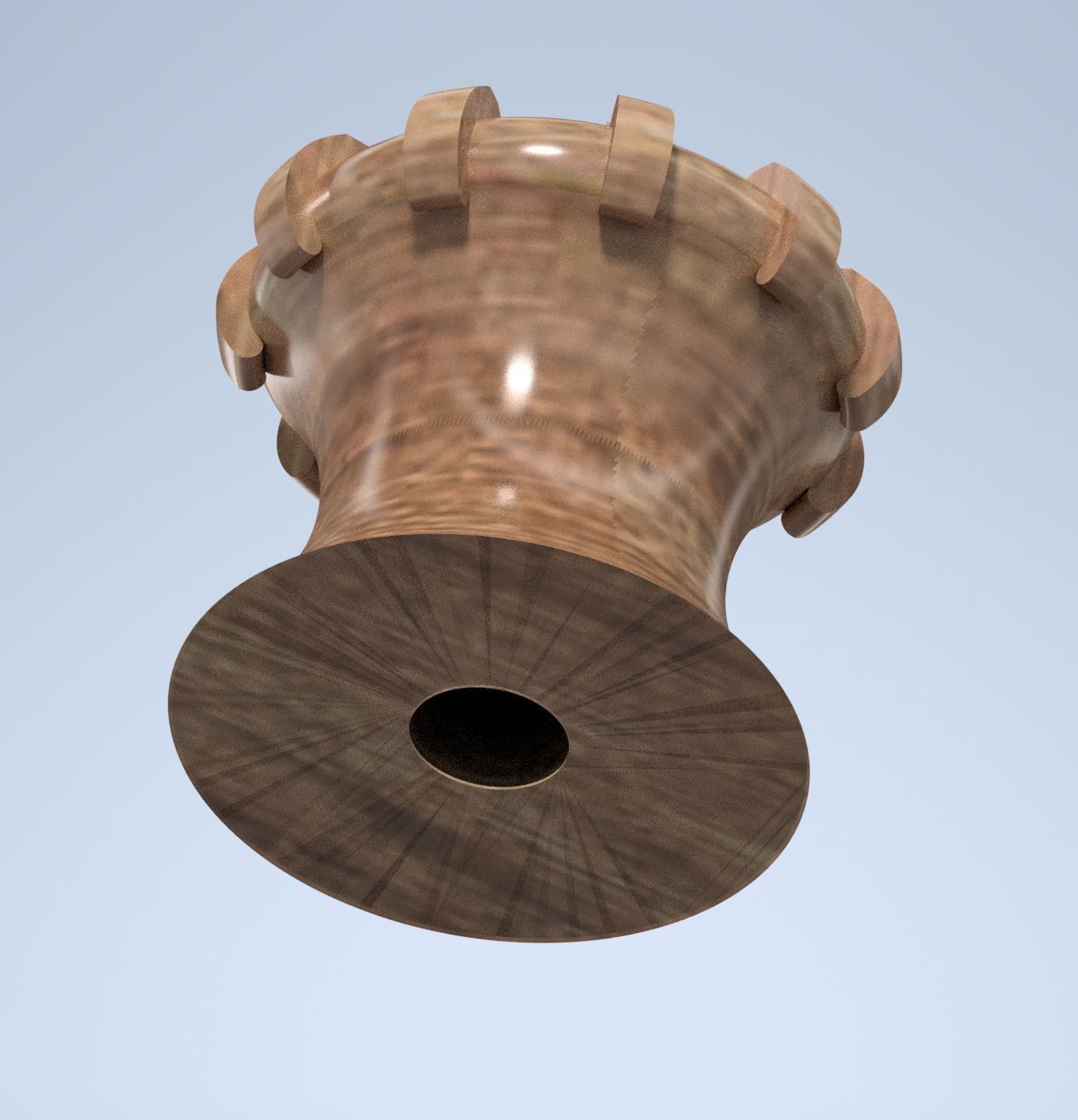 Cabinet knob Chakana symbol 3D print model_1