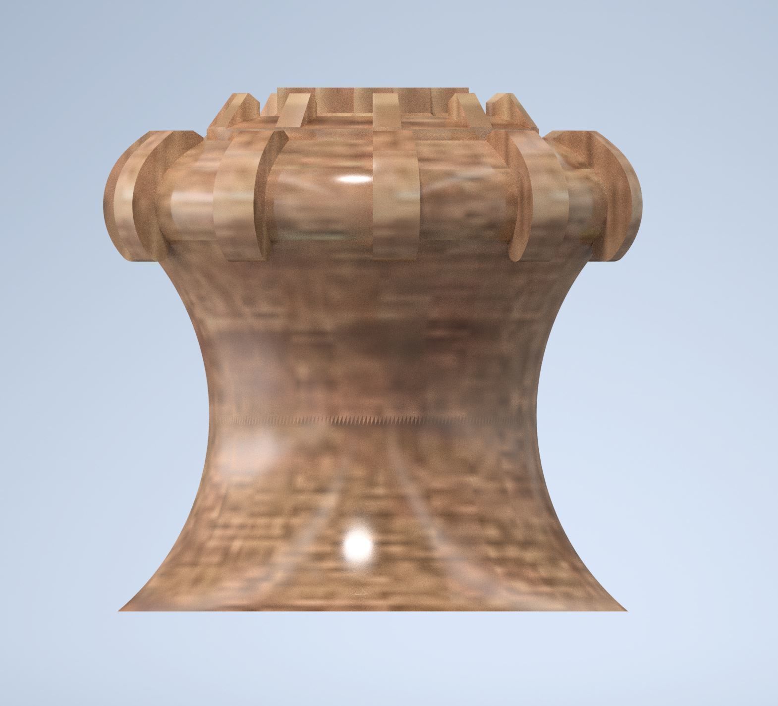 Cabinet knob Chakana symbol 3D print model_4