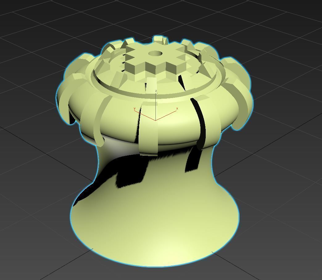 Cabinet knob Chakana symbol 3D print model_2