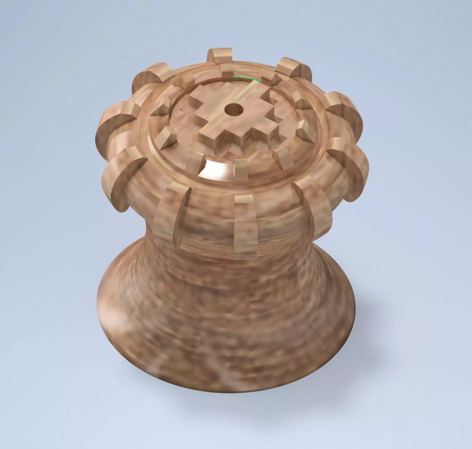 Cabinet knob Chakana symbol 3D print model_0