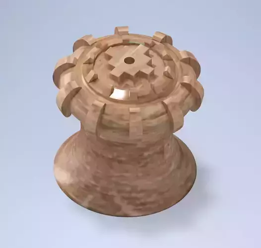 Cabinet knob Chakana symbol