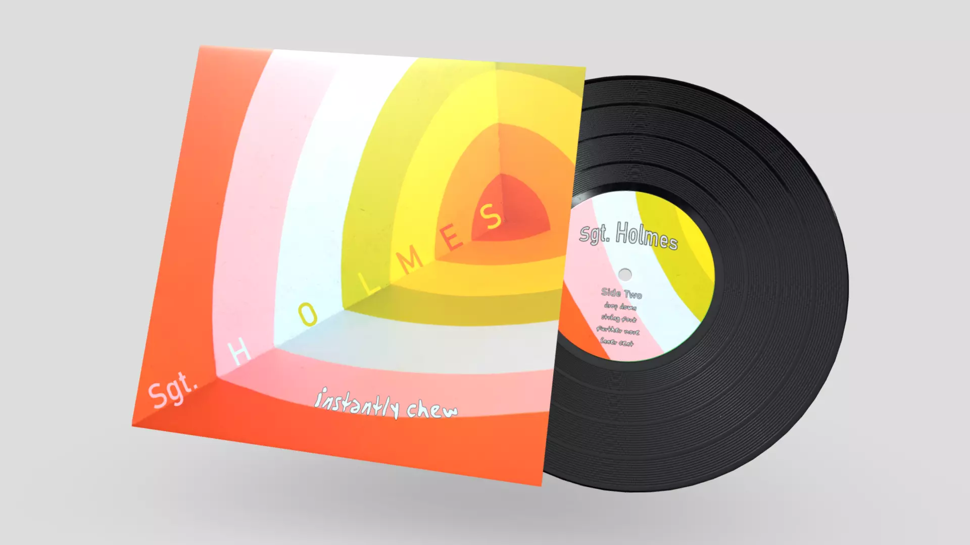 CC0 - Vinyl Record Sgt Homes Free low-poly 3D model