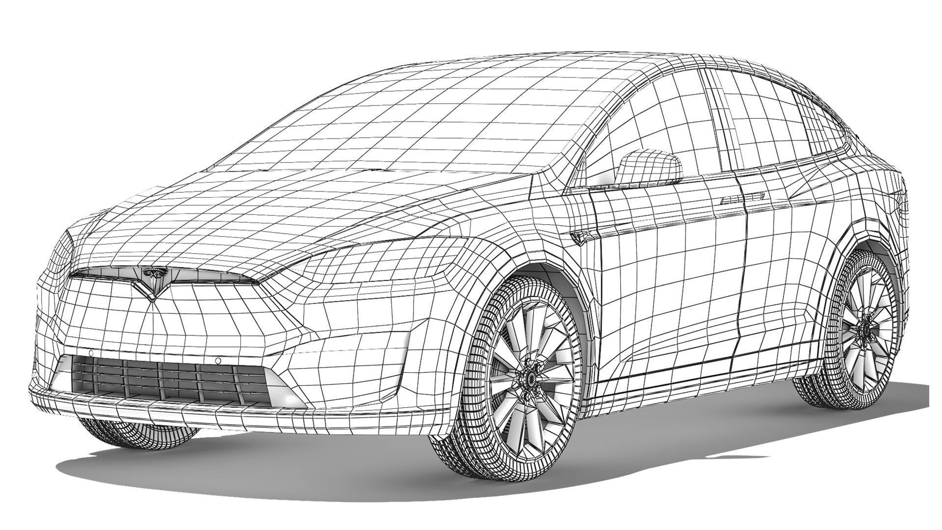 Tesla Model X 2021 3D model_8