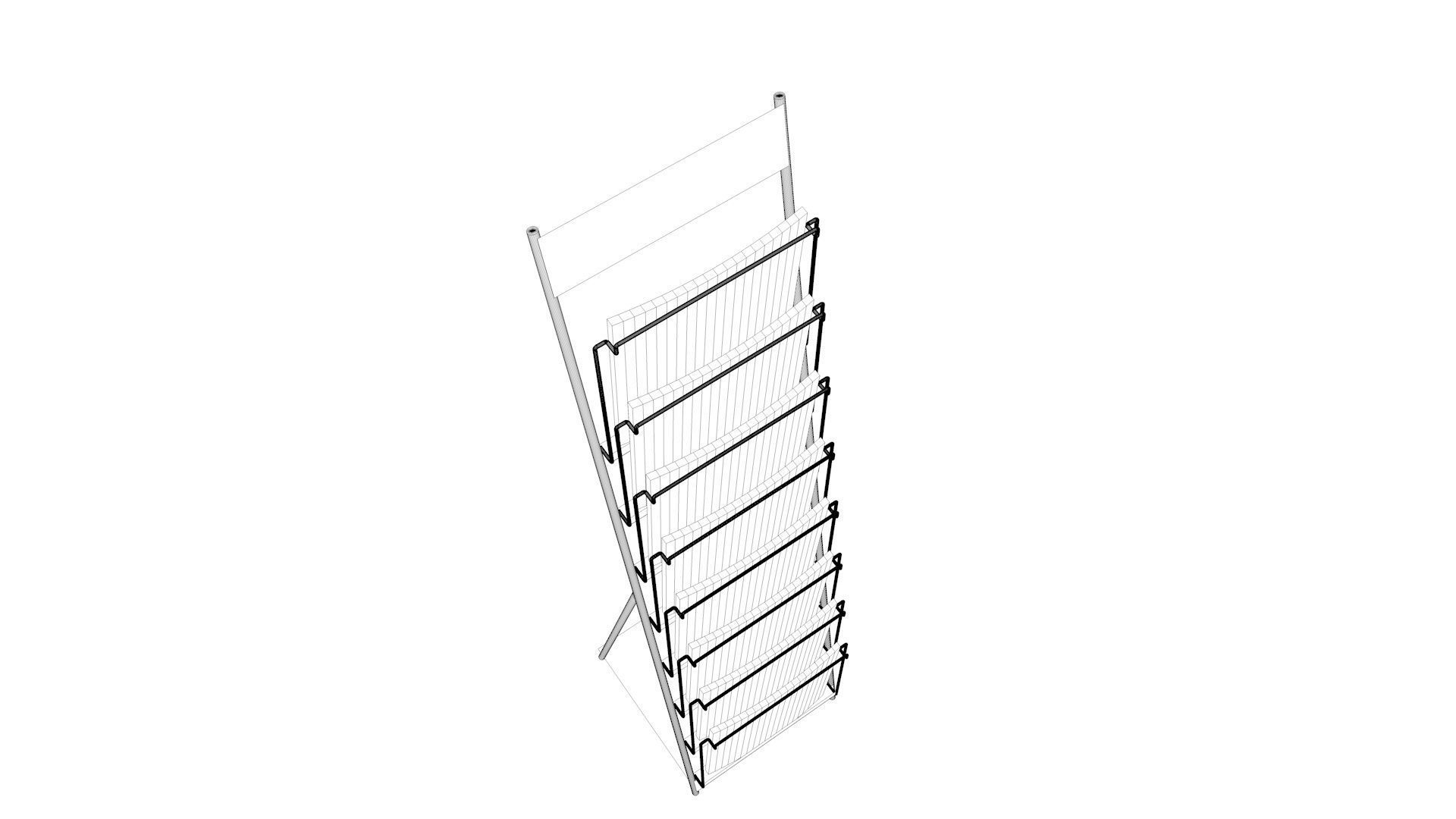 Magazine Stand 3D model_6