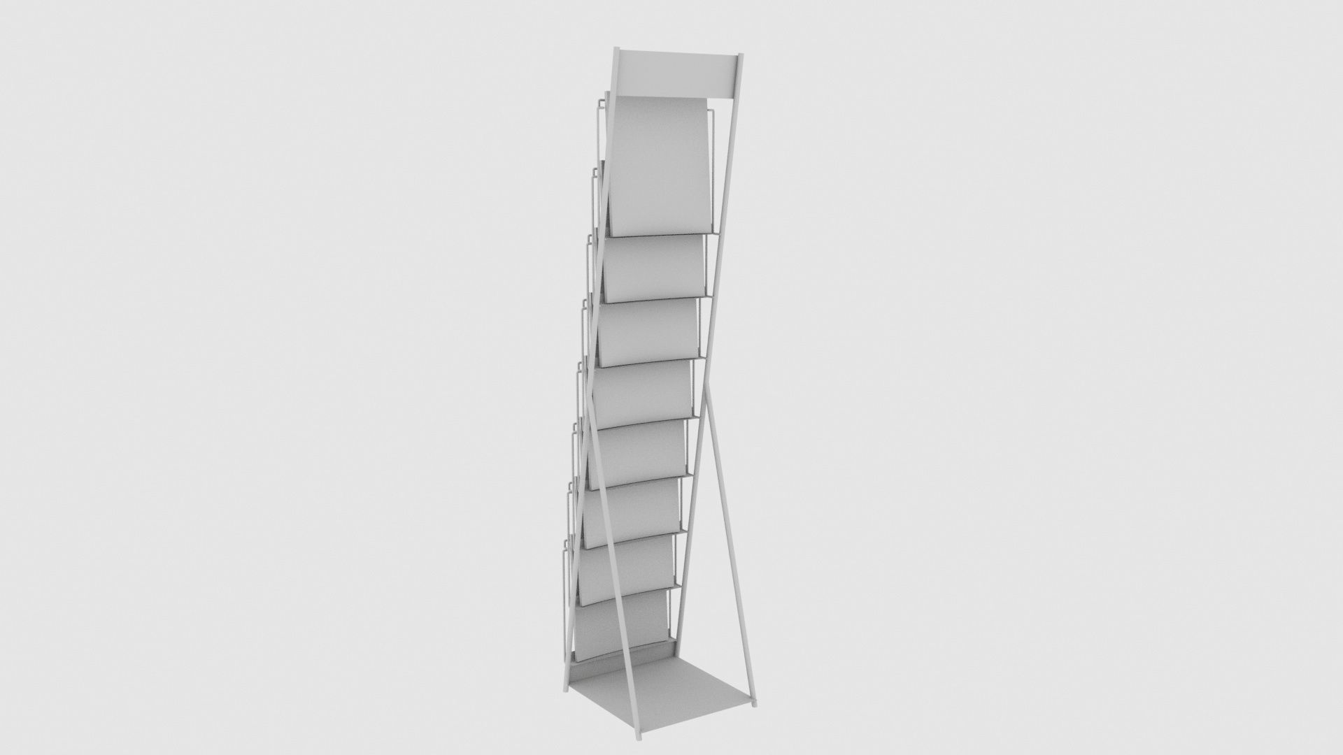 Magazine Stand 3D model_3