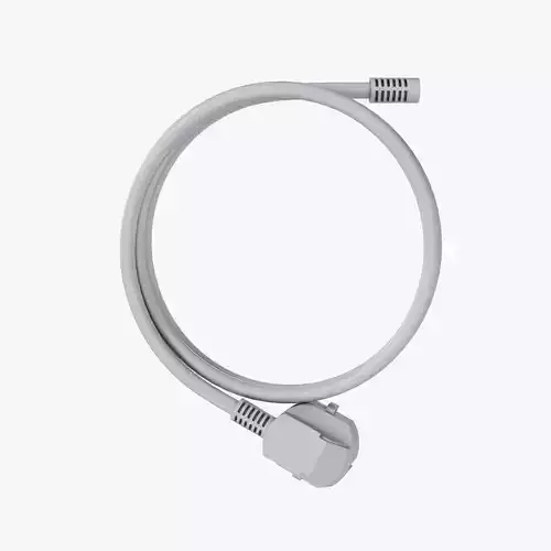 Rigged Cable with a Plug 3D model