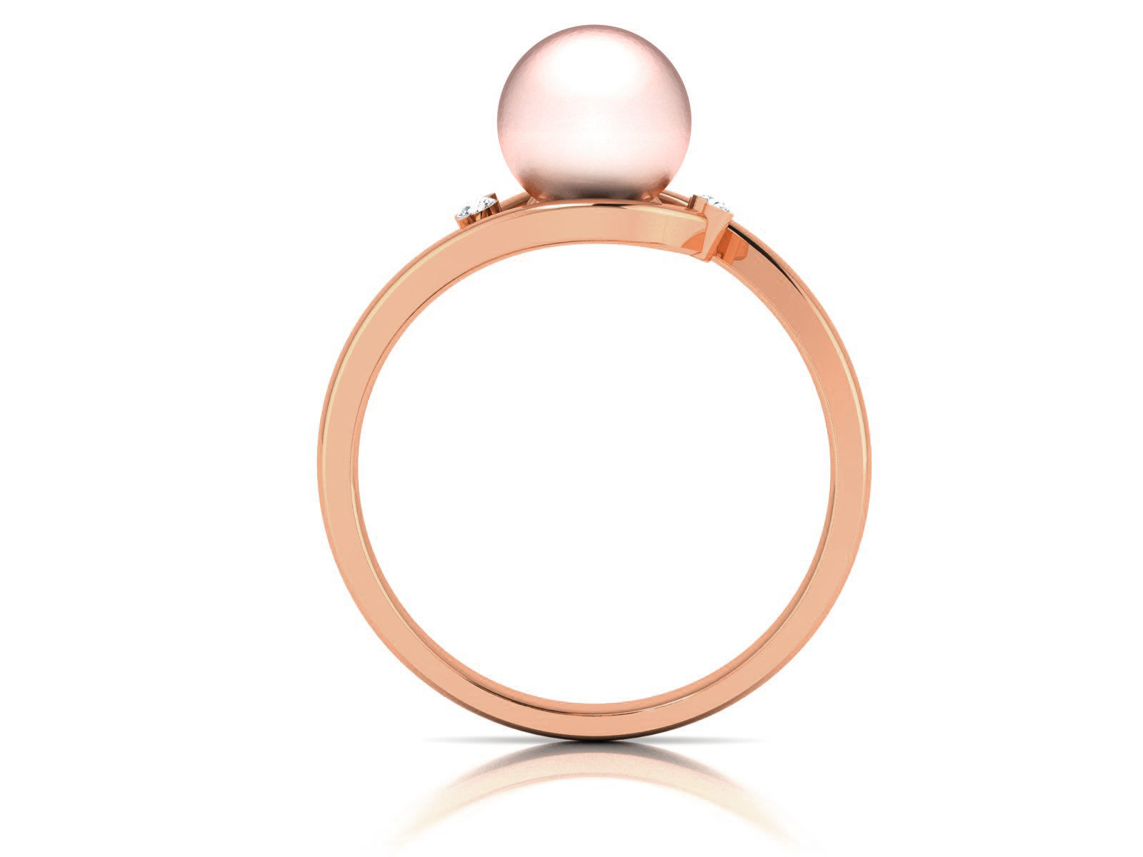 Women Pearl Ring 3dm render details 3D print model_7