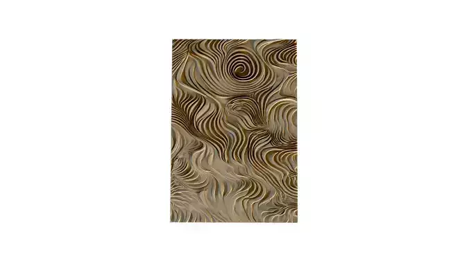 mural decor set wall panel 07 3D model