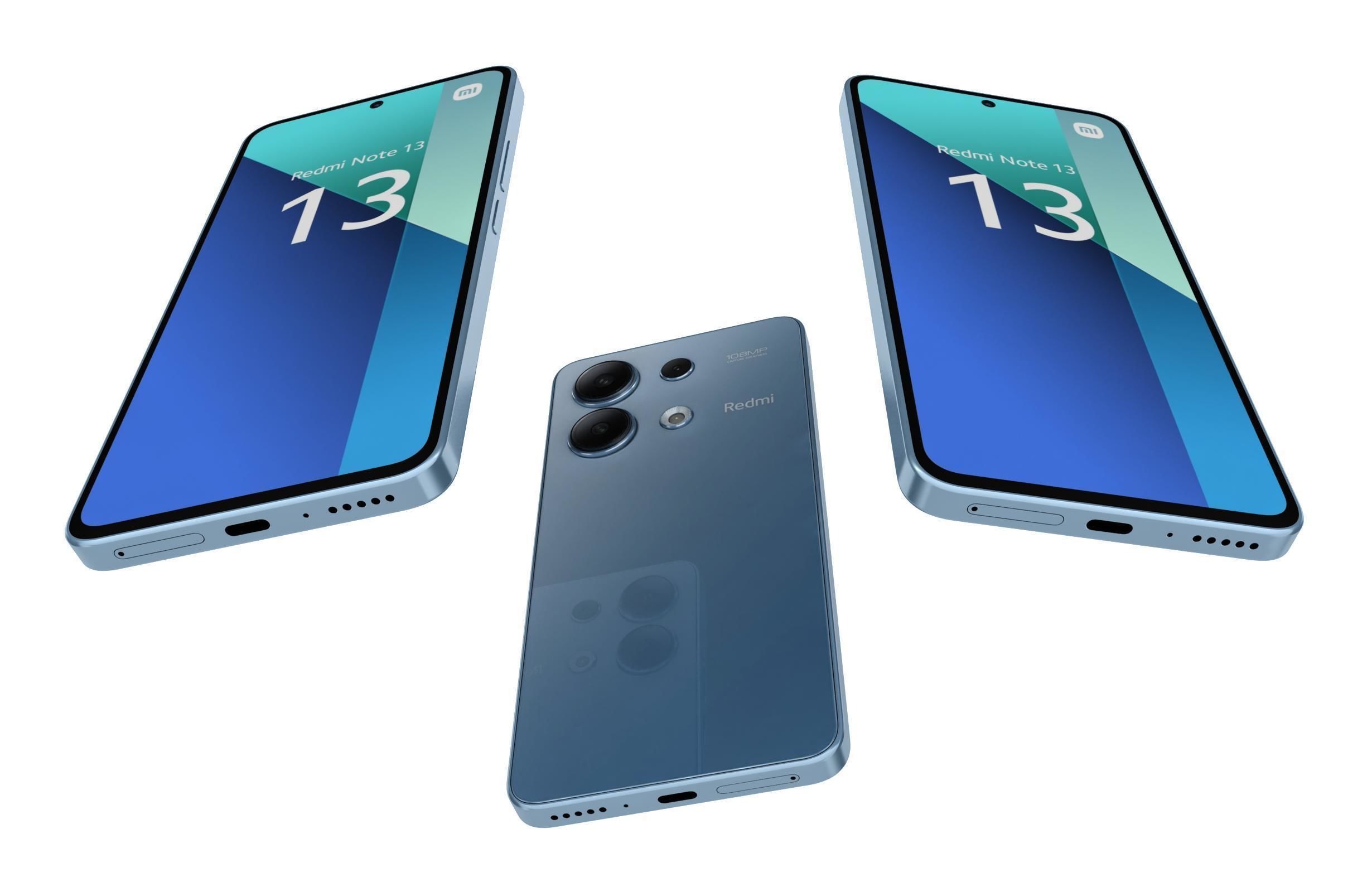Xiaomi Redmi Note 13 4G Blue 3D model_2