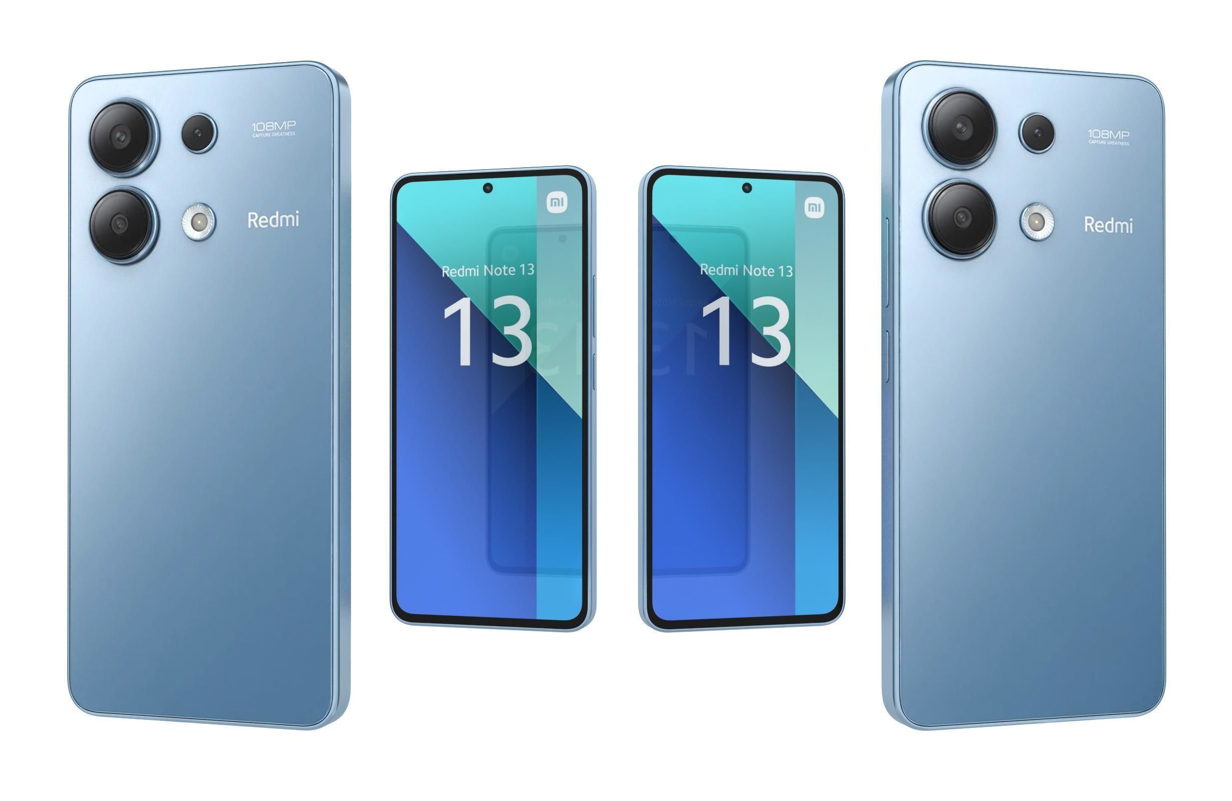 Xiaomi Redmi Note 13 4G Blue 3D model_3