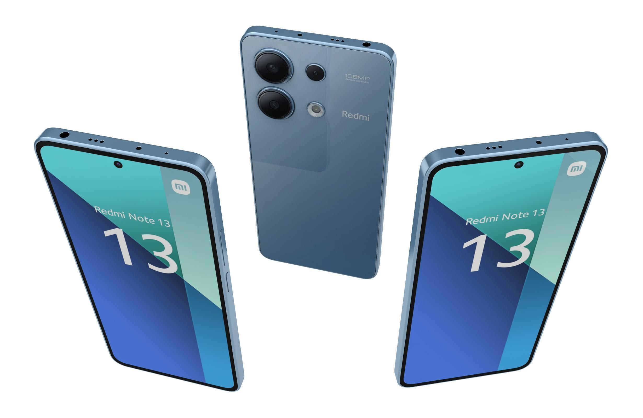 Xiaomi Redmi Note 13 4G Blue 3D model_1