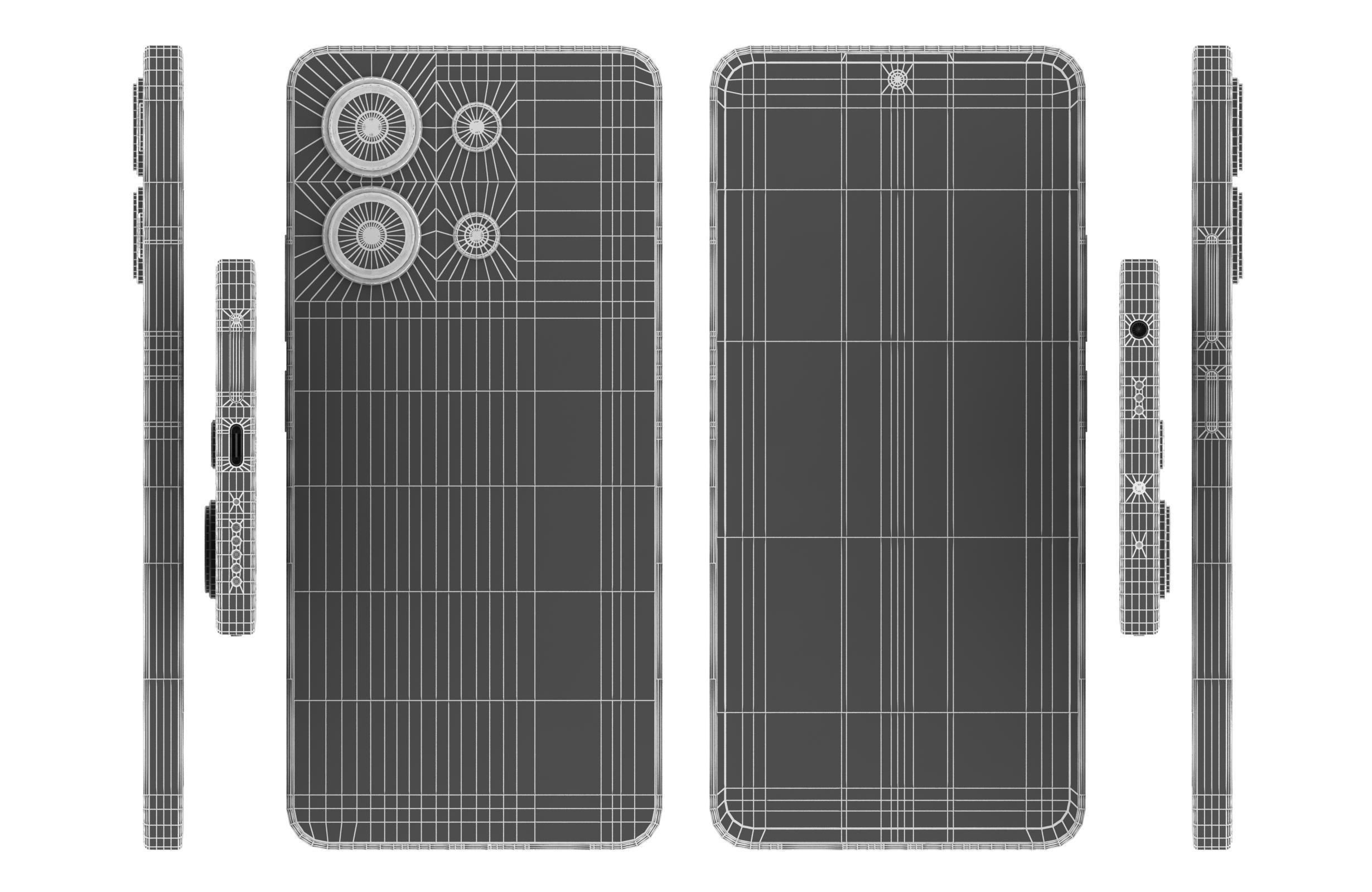 Xiaomi Redmi Note 13 4G Blue 3D model_16