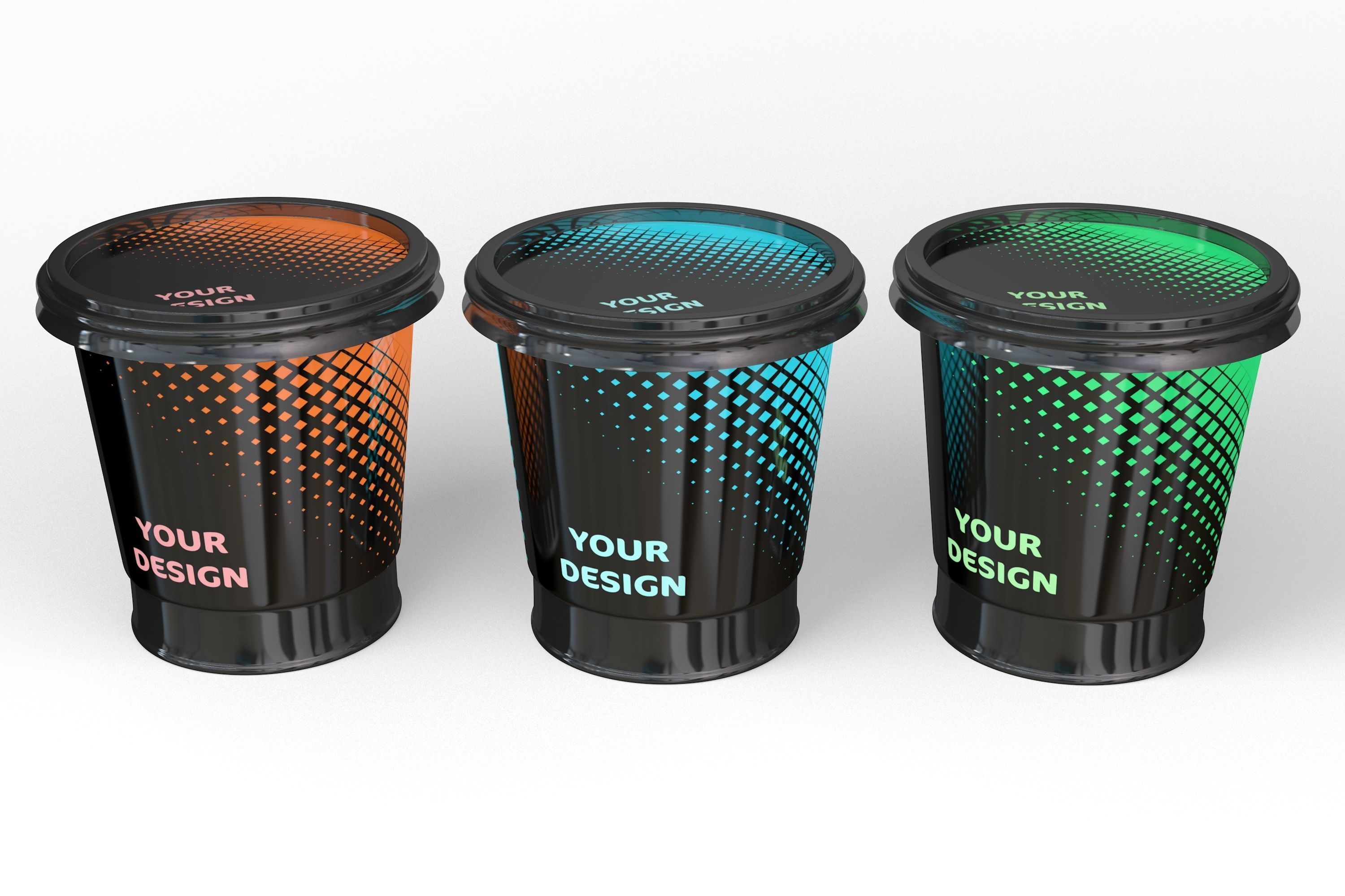 Plastic Cup  3D model_3