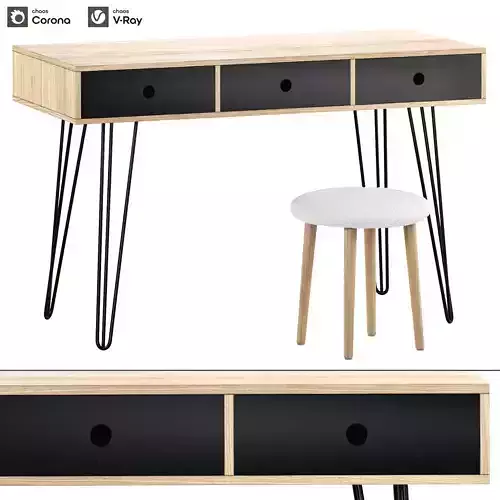 La Redoute Interieurs Biface 3 drawer Desk