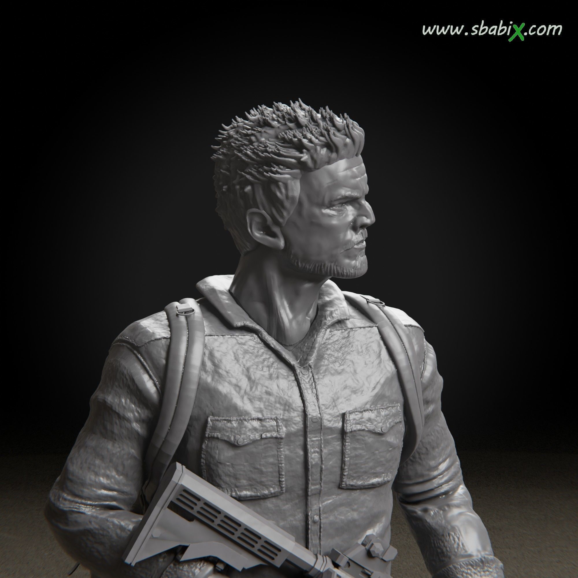 Joel Pedro Pascal The Last of Us Television series Stl 3d model 3D model_6
