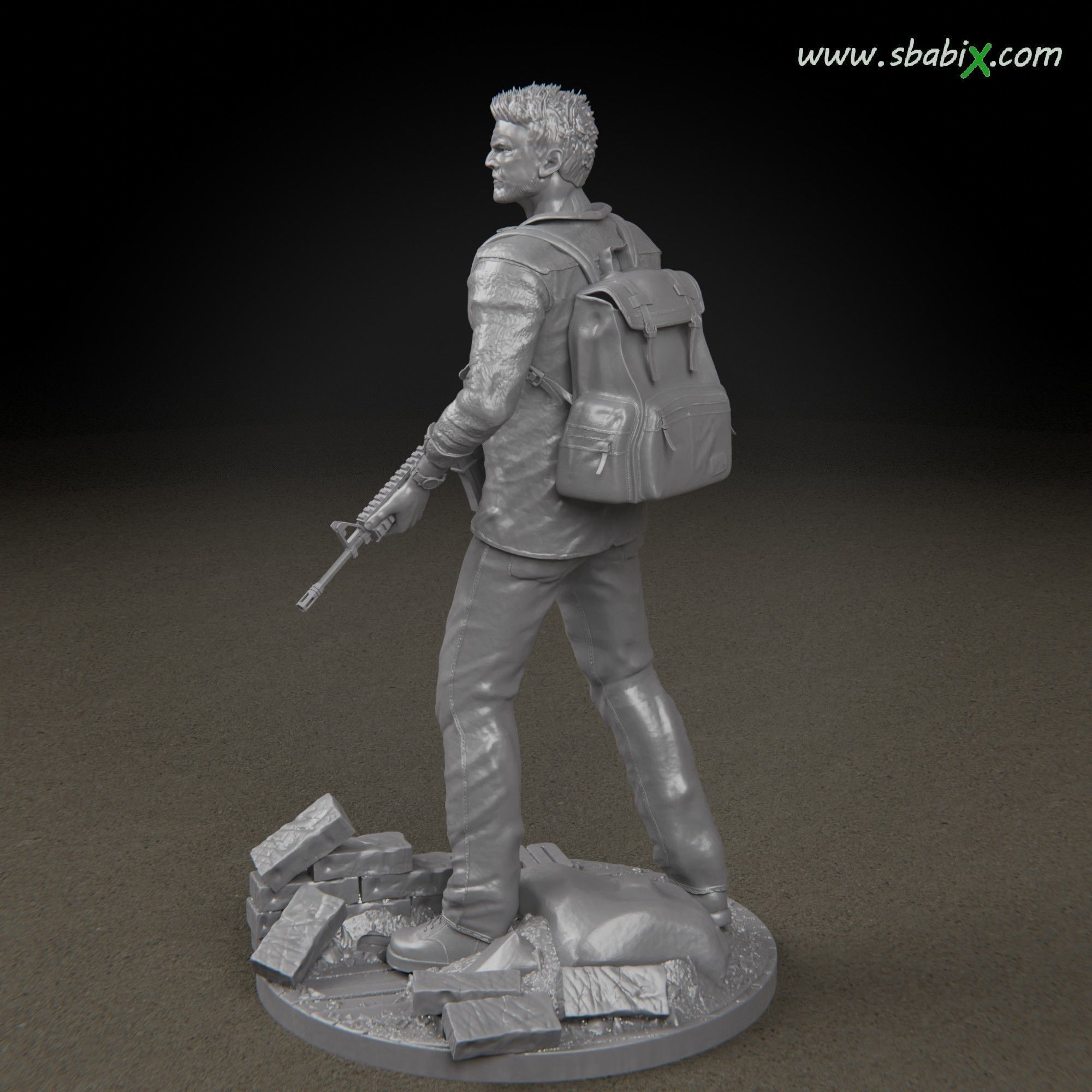 Joel Pedro Pascal The Last of Us Television series Stl 3d model 3D model_8