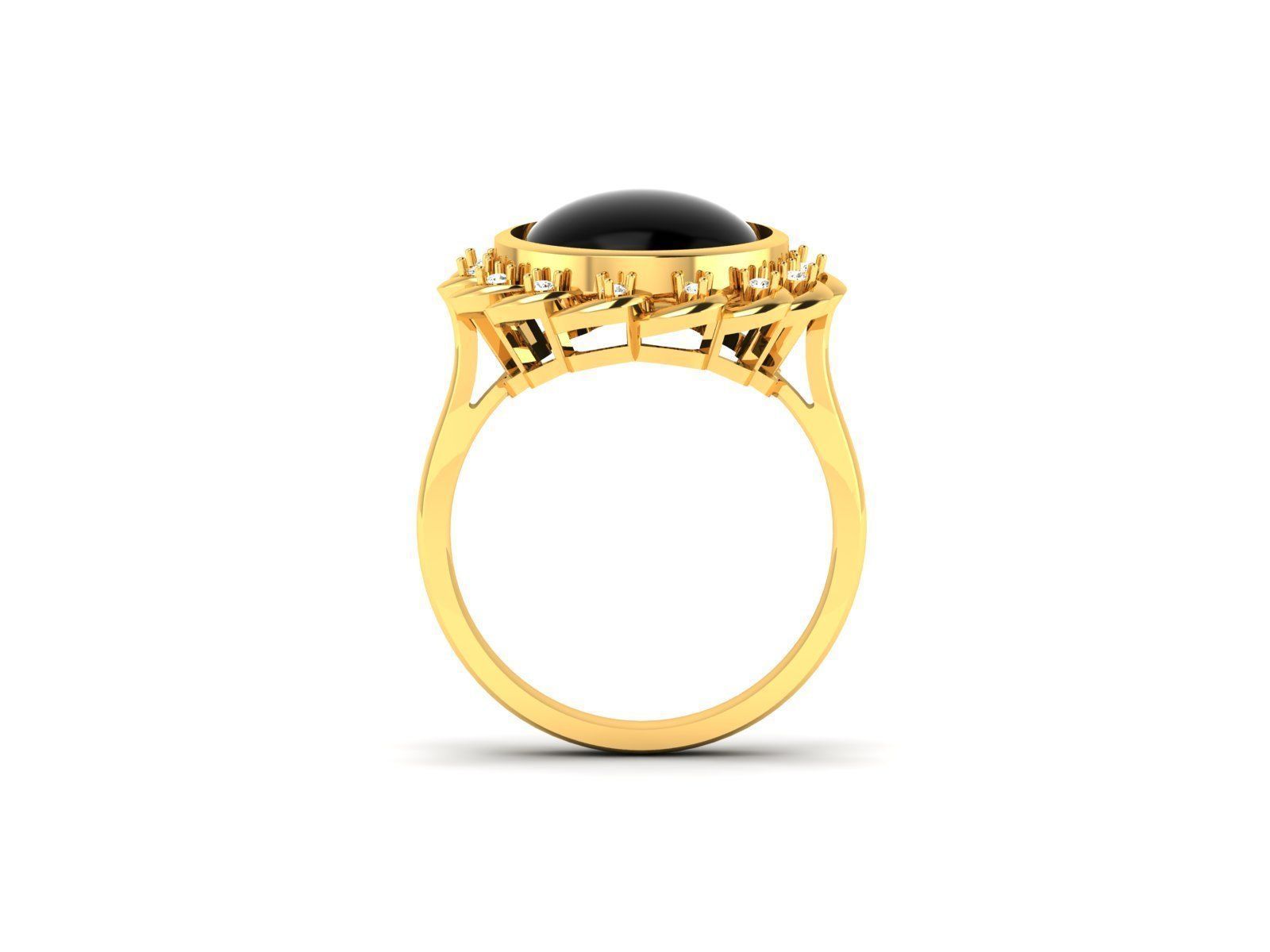 Women Pearl Ring 3dm render details 3D print model_18