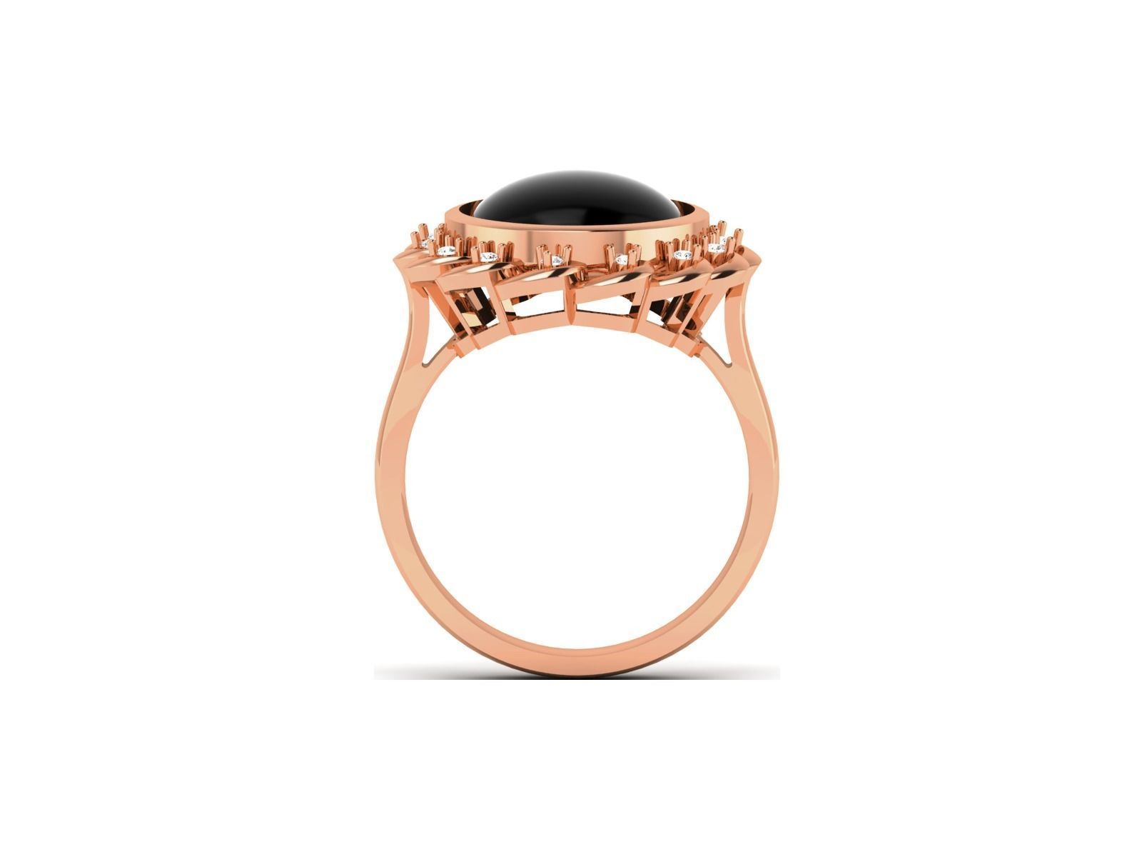 Women Pearl Ring 3dm render details 3D print model_21