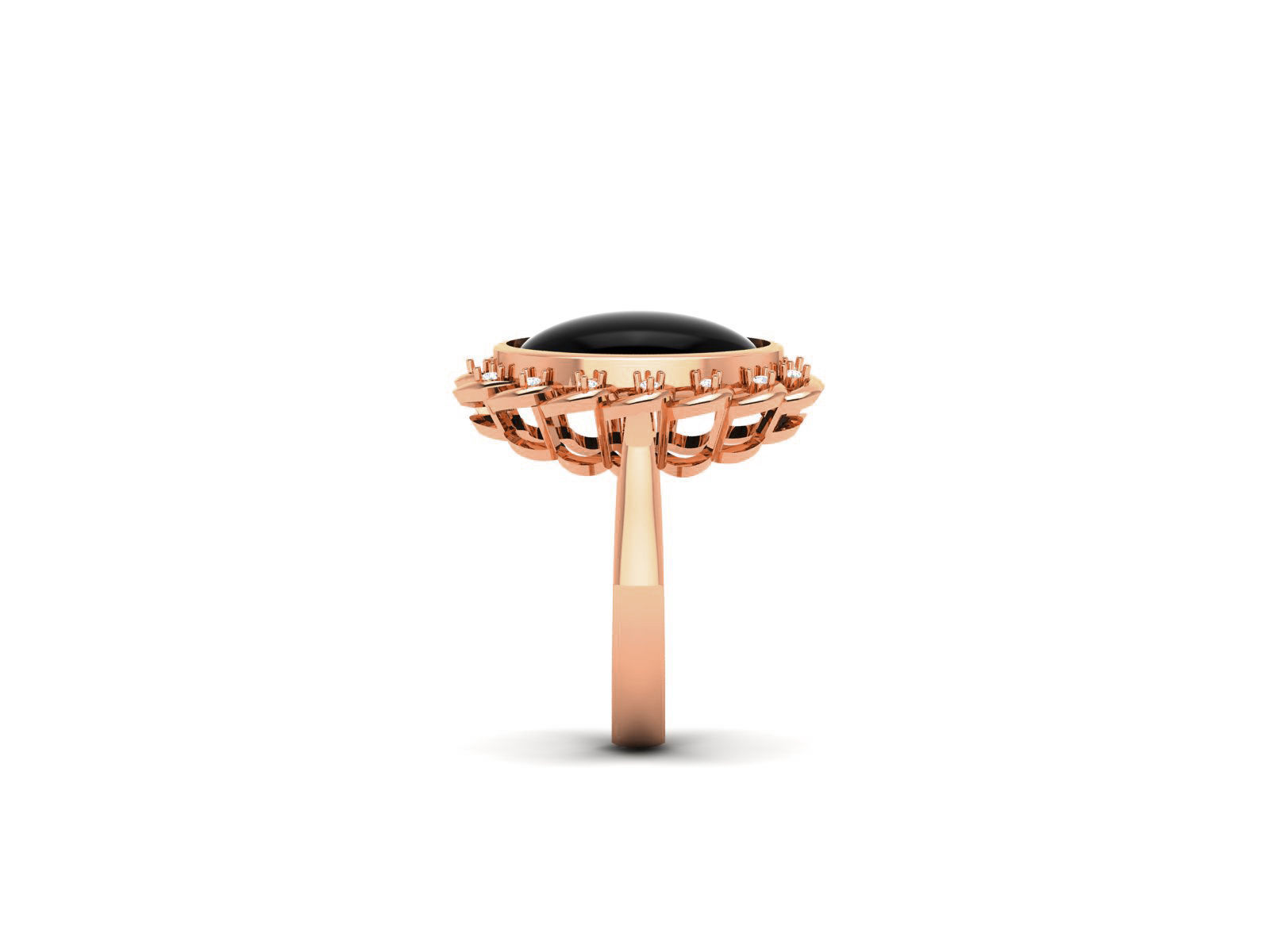 Women Pearl Ring 3dm render details 3D print model_32