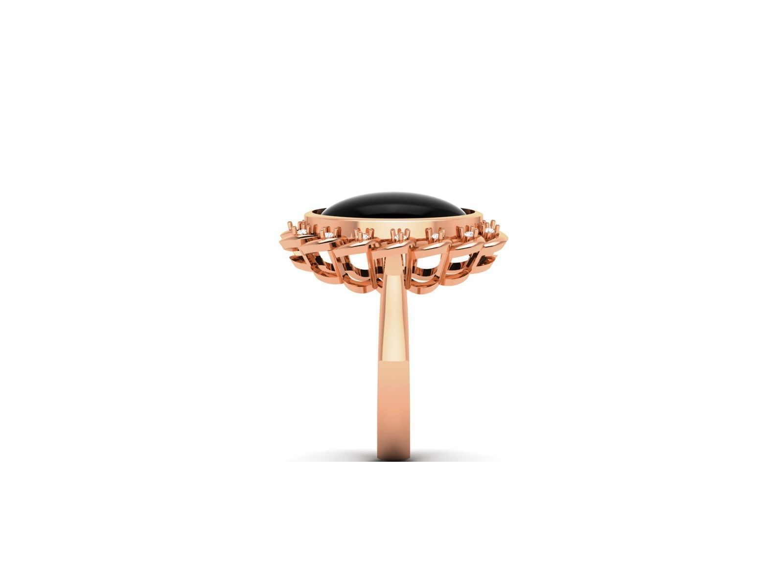 Women Pearl Ring 3dm render details 3D print model_35