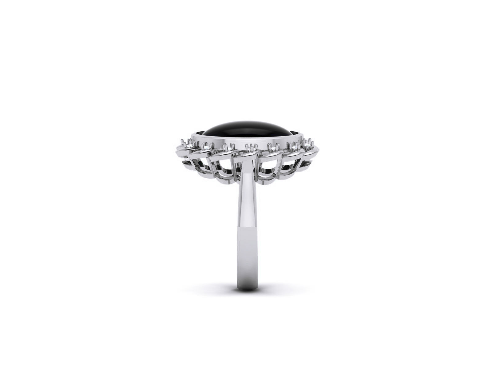 Women Pearl Ring 3dm render details 3D print model_33