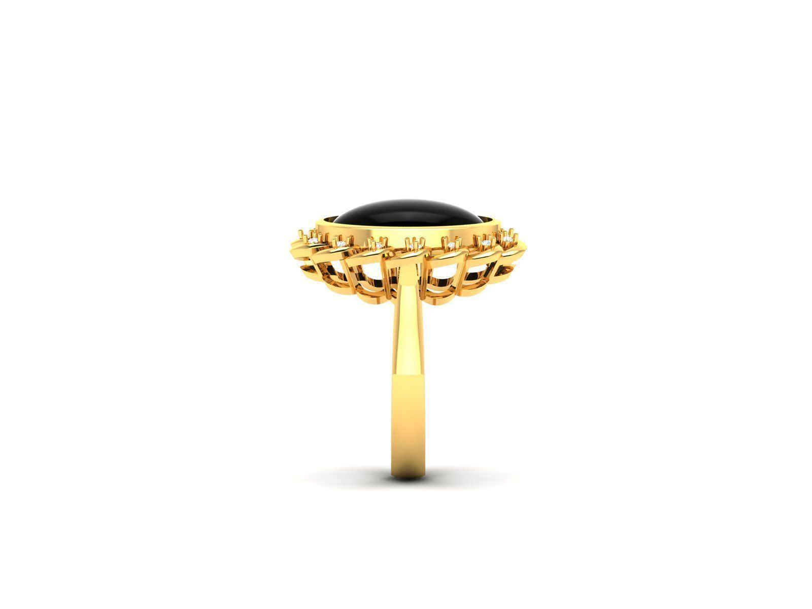 Women Pearl Ring 3dm render details 3D print model_31