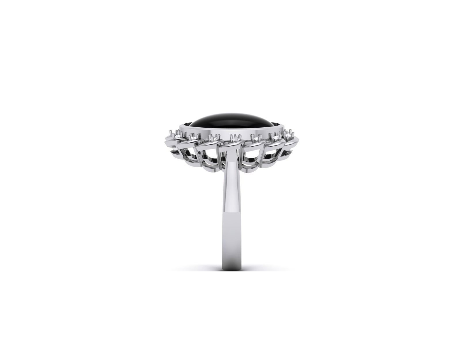 Women Pearl Ring 3dm render details 3D print model_36