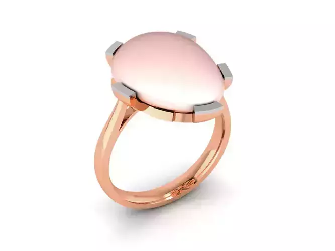 Women Pearl Ring 3dm render details 3D print model