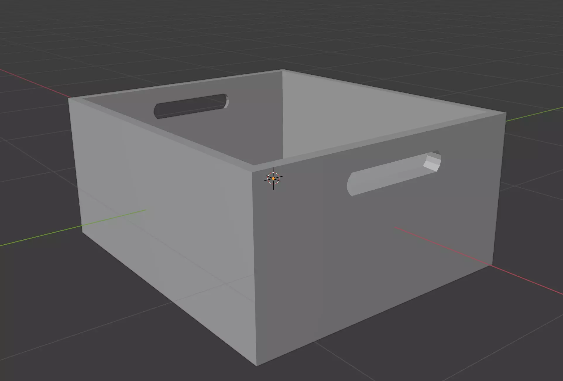 Low Poly Box Free 3D model_0