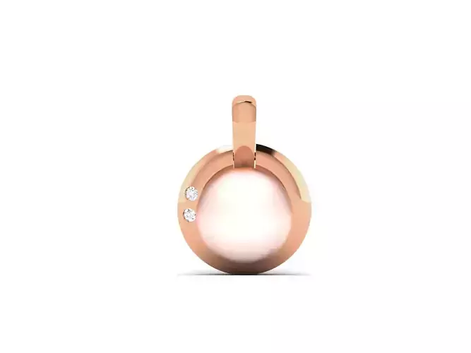 Women pearl pendant 3dm render detail 3D print model