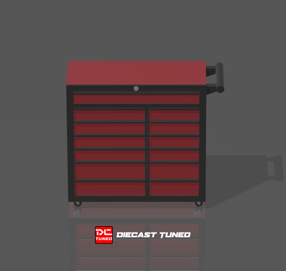 Toolbox with handle Mechanic Shop Repair for Dioramas 3D print model_1