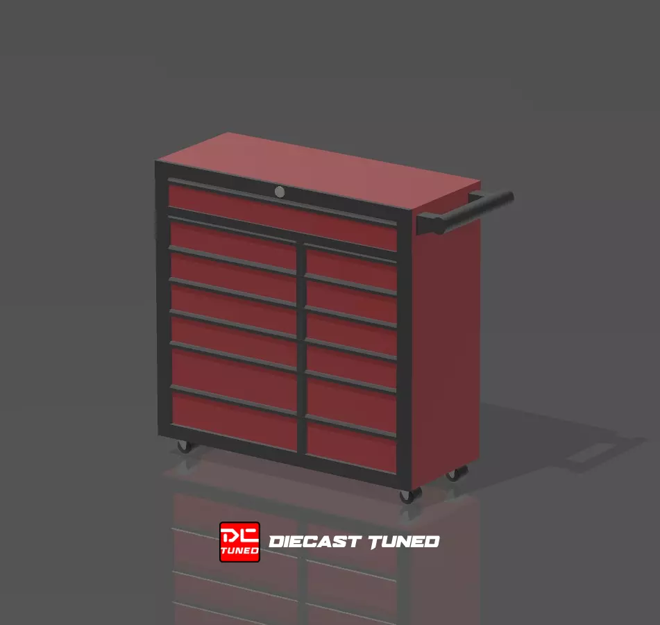 Toolbox with handle Mechanic Shop Repair for Dioramas 3D print model_0