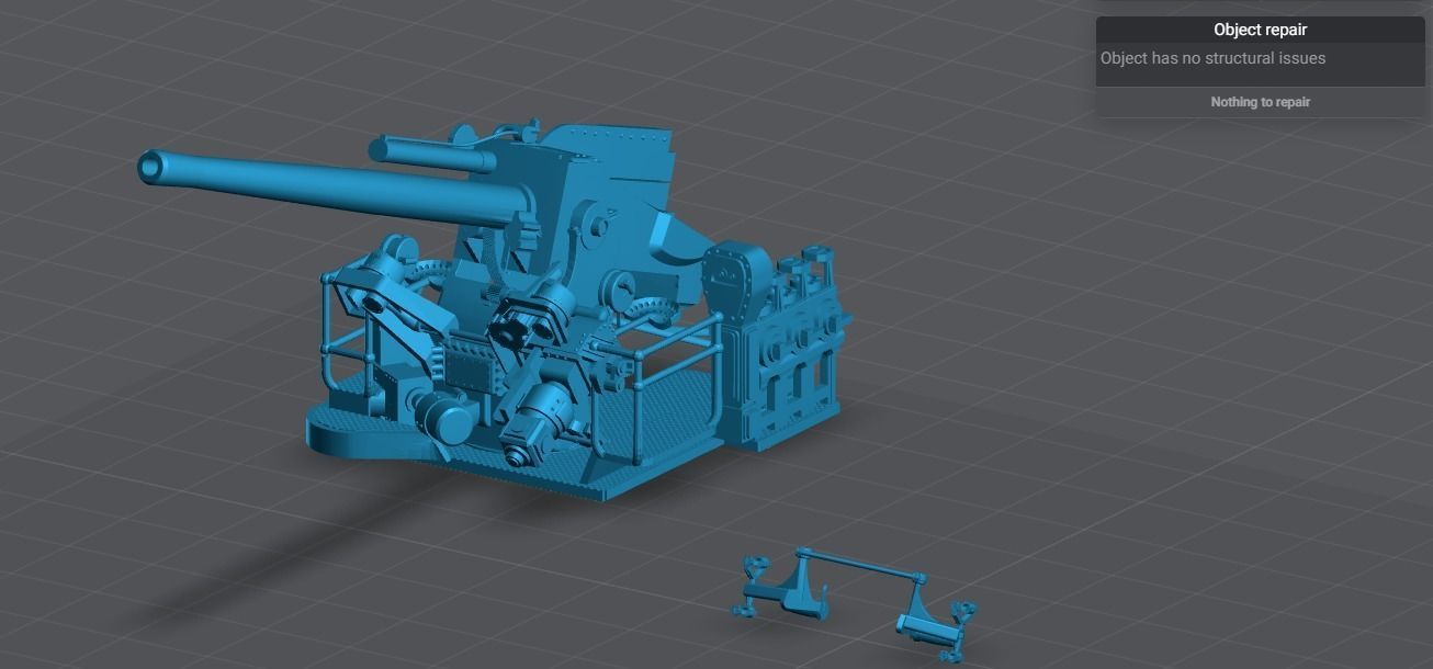 5 inch 25 caliber 2 Scale model 3D model 3D printable | CGTrader