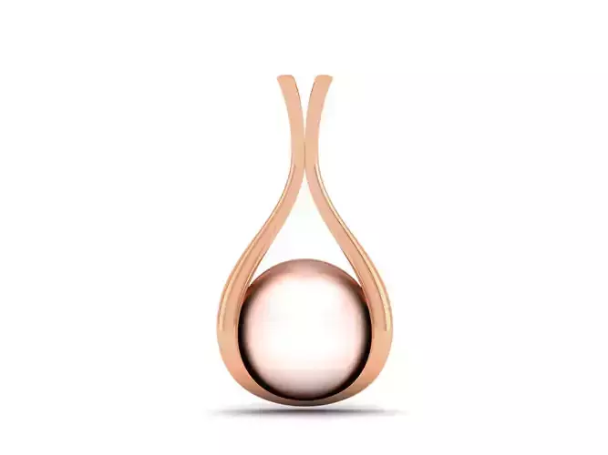 Women pearl pendant 3dm render detail 3D print model