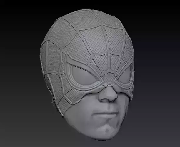 spiderman half mask tom holland headsculpt