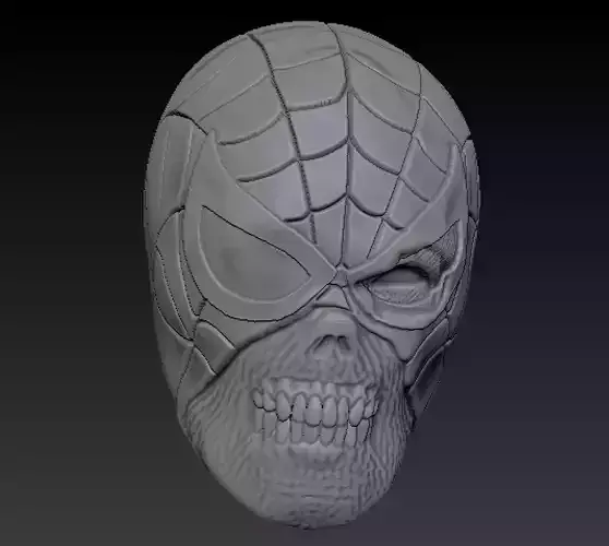 zombie spider-man headsculpt