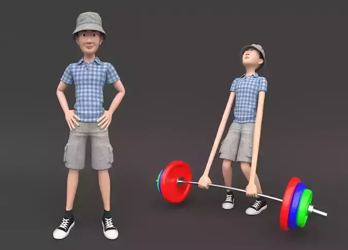 Azatik cartoon 3D model