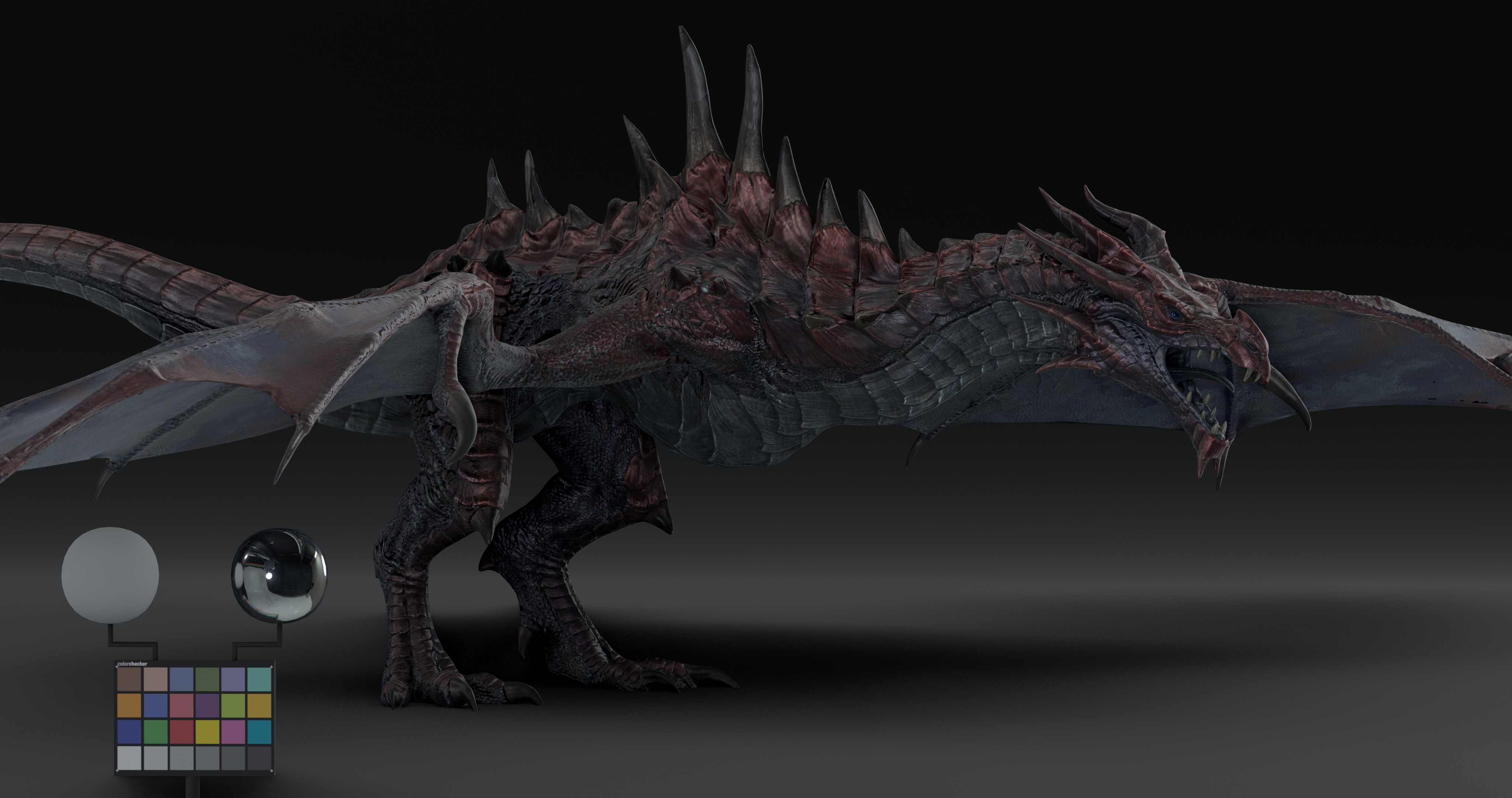 Legendary Volcanic Dragon - Rigged 3D model_2