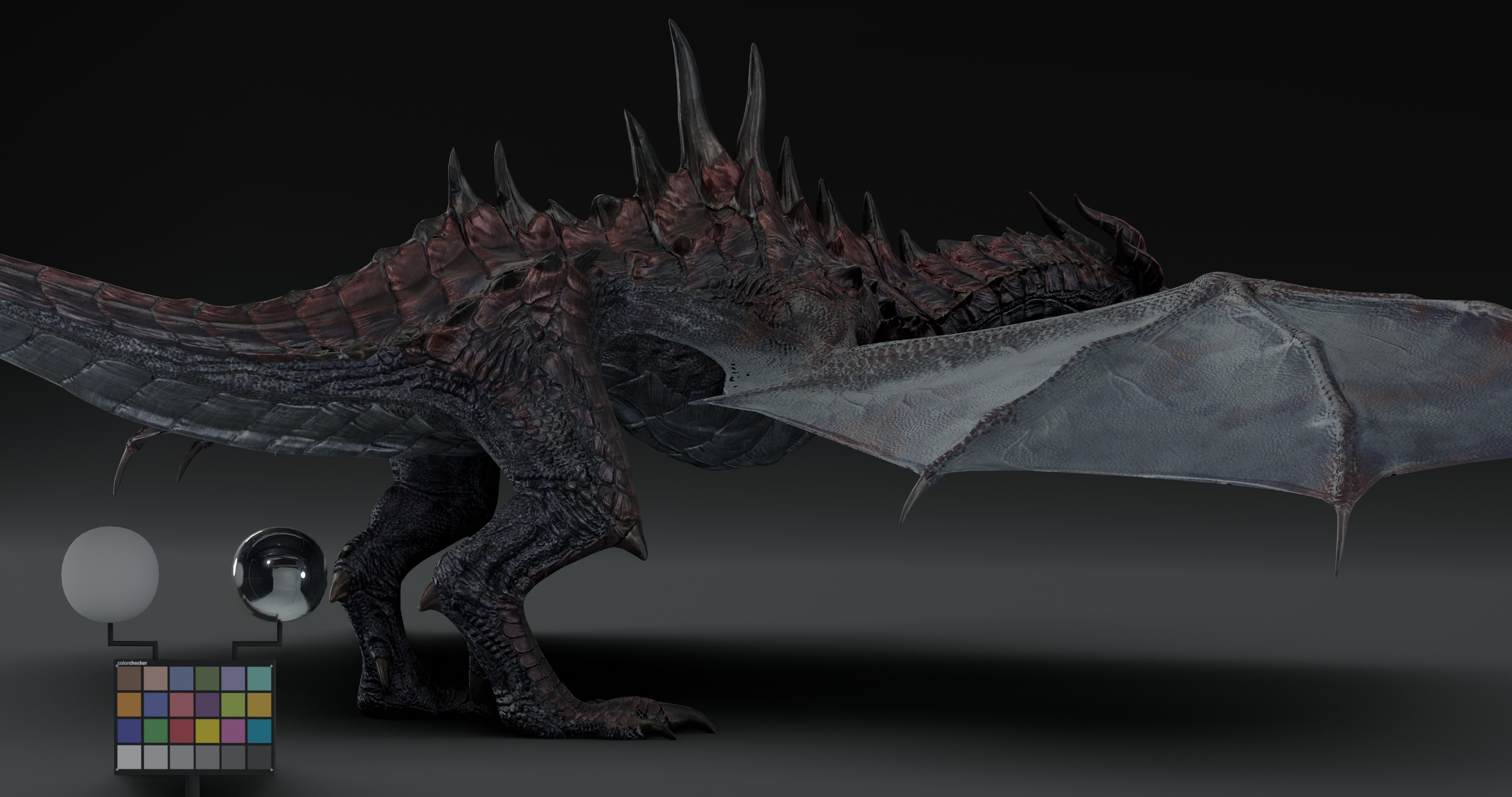 Legendary Volcanic Dragon - Rigged 3D model_5