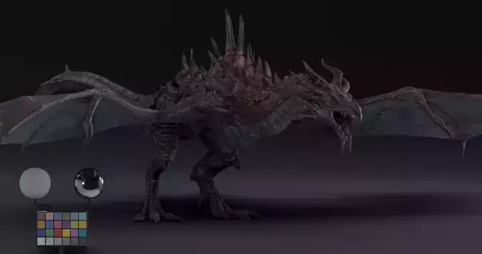 Legendary Volcanic Dragon - Rigged