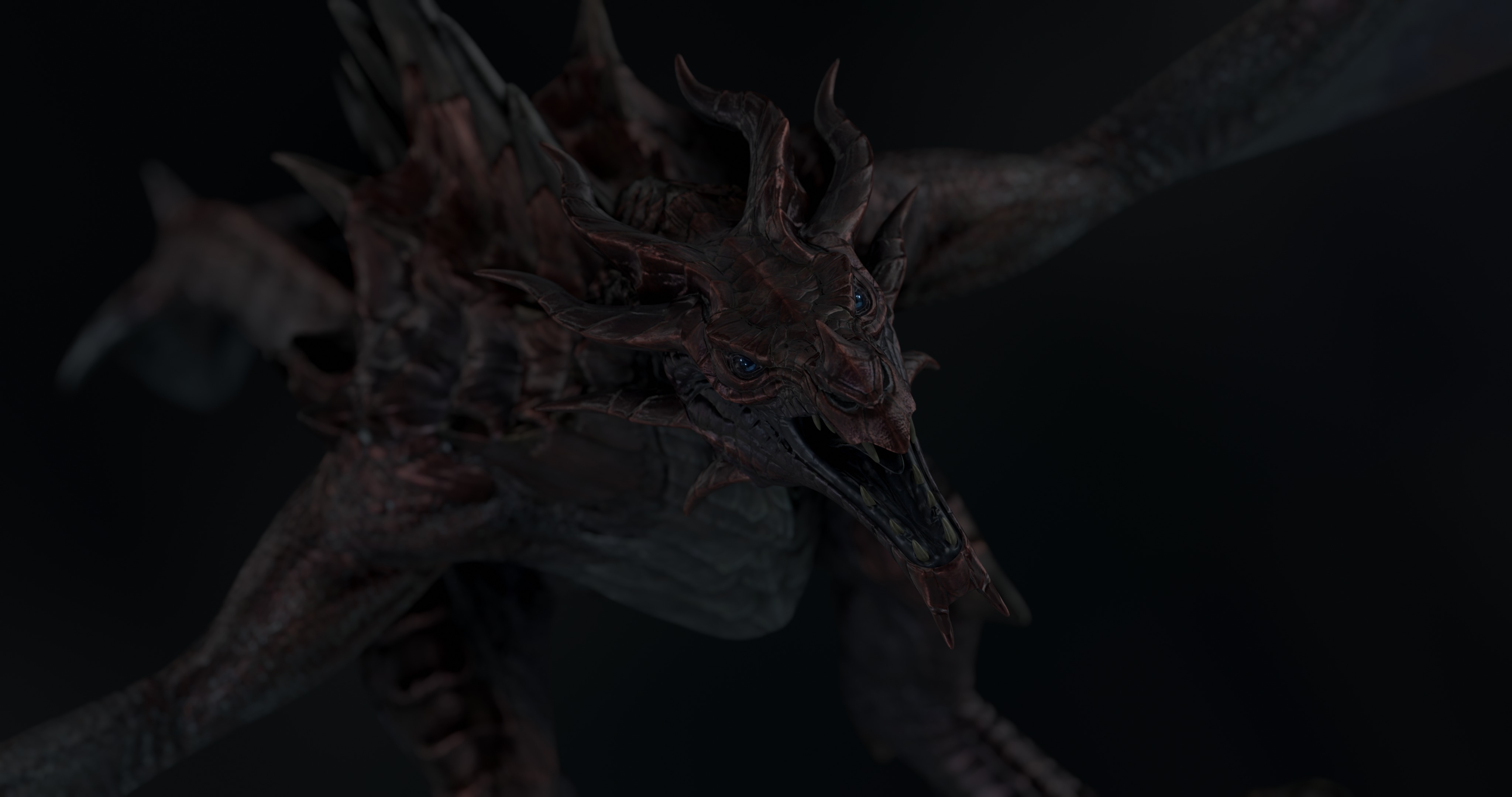 Legendary Volcanic Dragon - Rigged 3D model_22